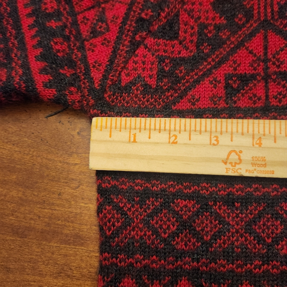 PENDLETON Vintage Quarter Zip Wool Sweater Size XL - Picture 6 of 9